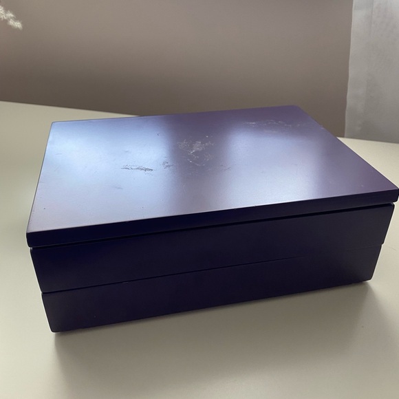 Jewelry storage box organizer - purple pink decor - Picture 3 of 4